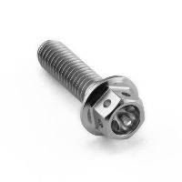 M6 Titanium Hex Head Flanged Race Bolt