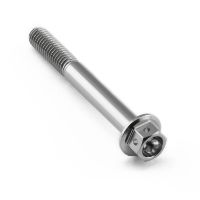 M6 Titanium Hex Head Flanged Race Bolt