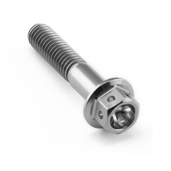 M6 Titanium Hex Head Flanged Race Bolt