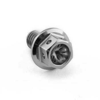 M6 Titanium Hex Head Flanged Race Bolt