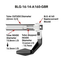 Universal Brake Lever Guard with 16mm bar end with a 14mm insert