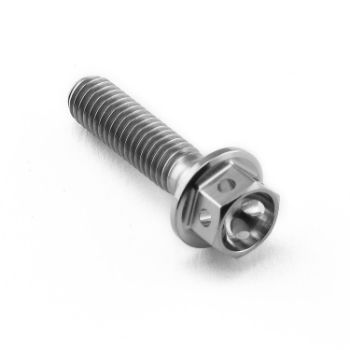 M5 Titanium Hex Head Flanged Race Bolt