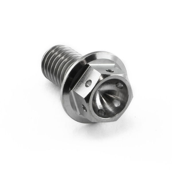 M8 Titanium Hex Head Flanged Race Bolt